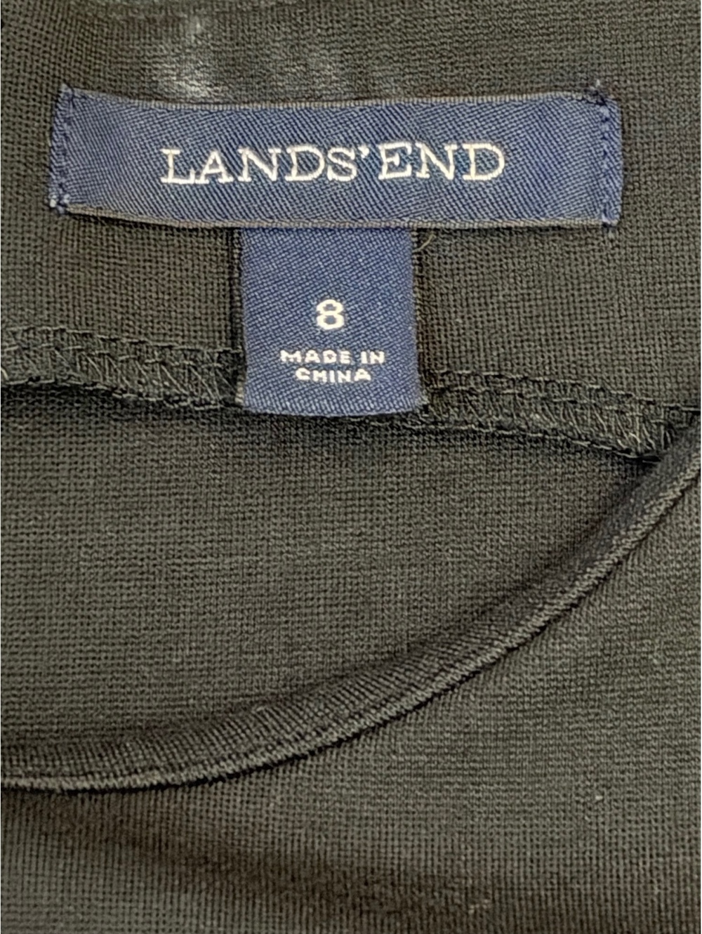 Lands End black sleeveless dress size 8 - Picture 3 of 5